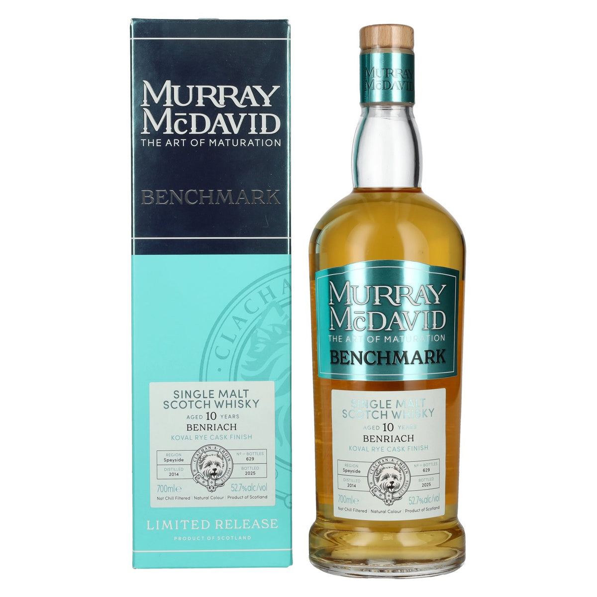 Murray McDavid BENCHMARK Benriach 10 Years Old Koval Rye Cask Finish 2014 52,7% Vol. 0,7l in Geschenkbox