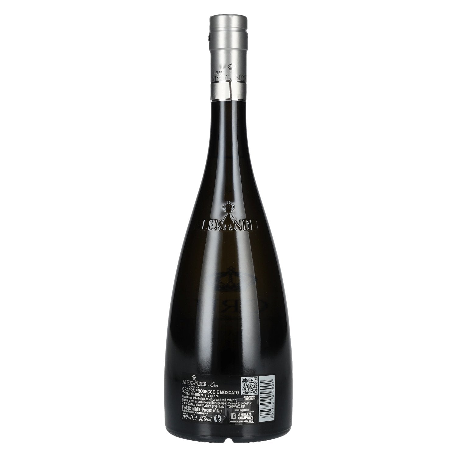Bottega Alexander Aqva Di Vita Grappa Cru Prosecco & Moscato 38% Vol. 0.7l