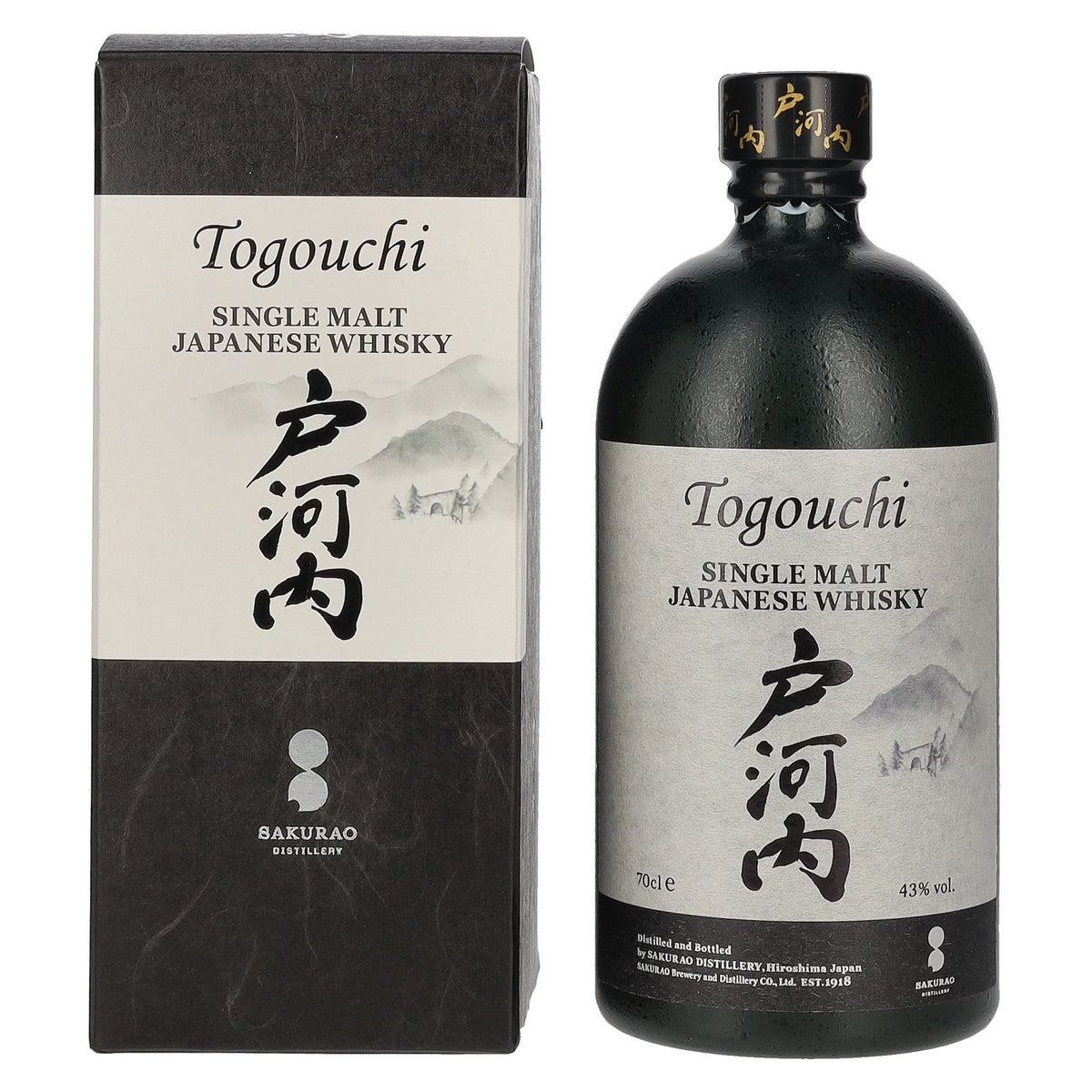 Togouchi Single Malt Japanese Whisky 43% Vol. 0,7l in Geschenkbox