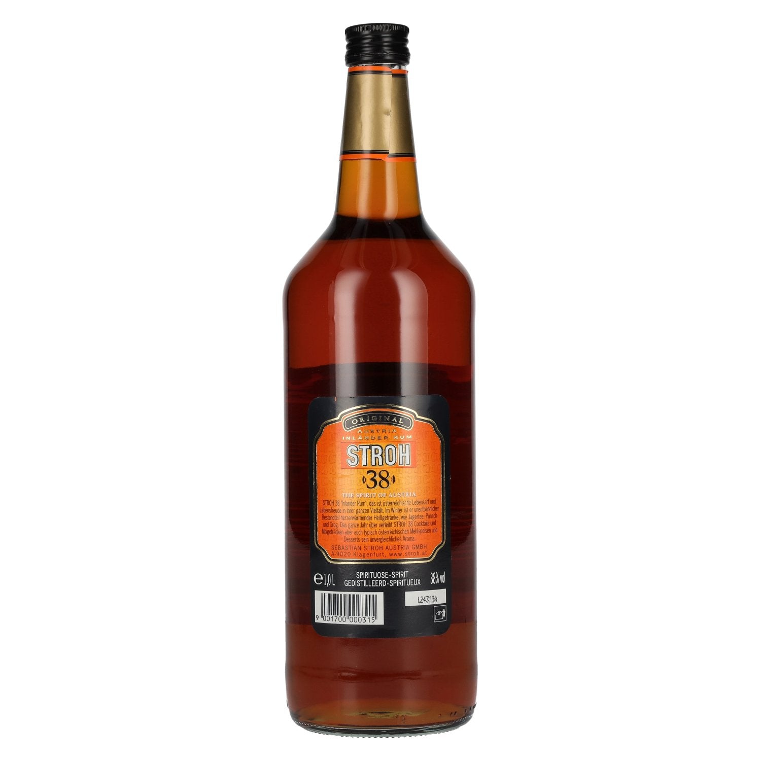 Stroh Original Austria Inländer Rum 38% Vol. 1L