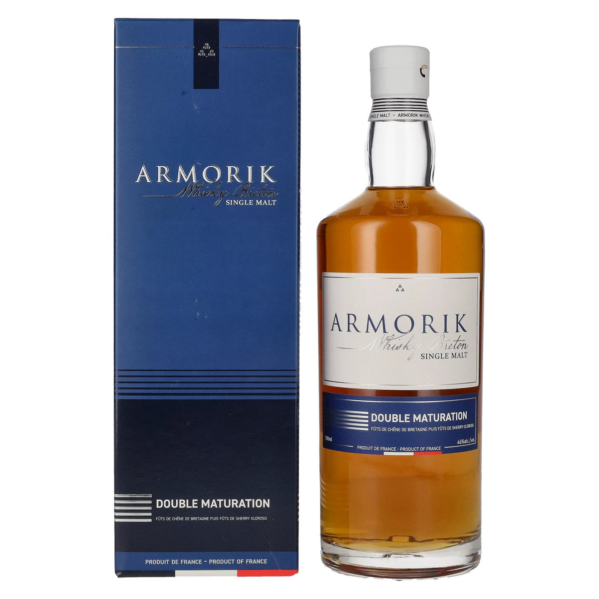 Armorik DOUBLE MATURATION Whisky Breton Single Malt 46% Vol. 0,7l in Geschenkbox