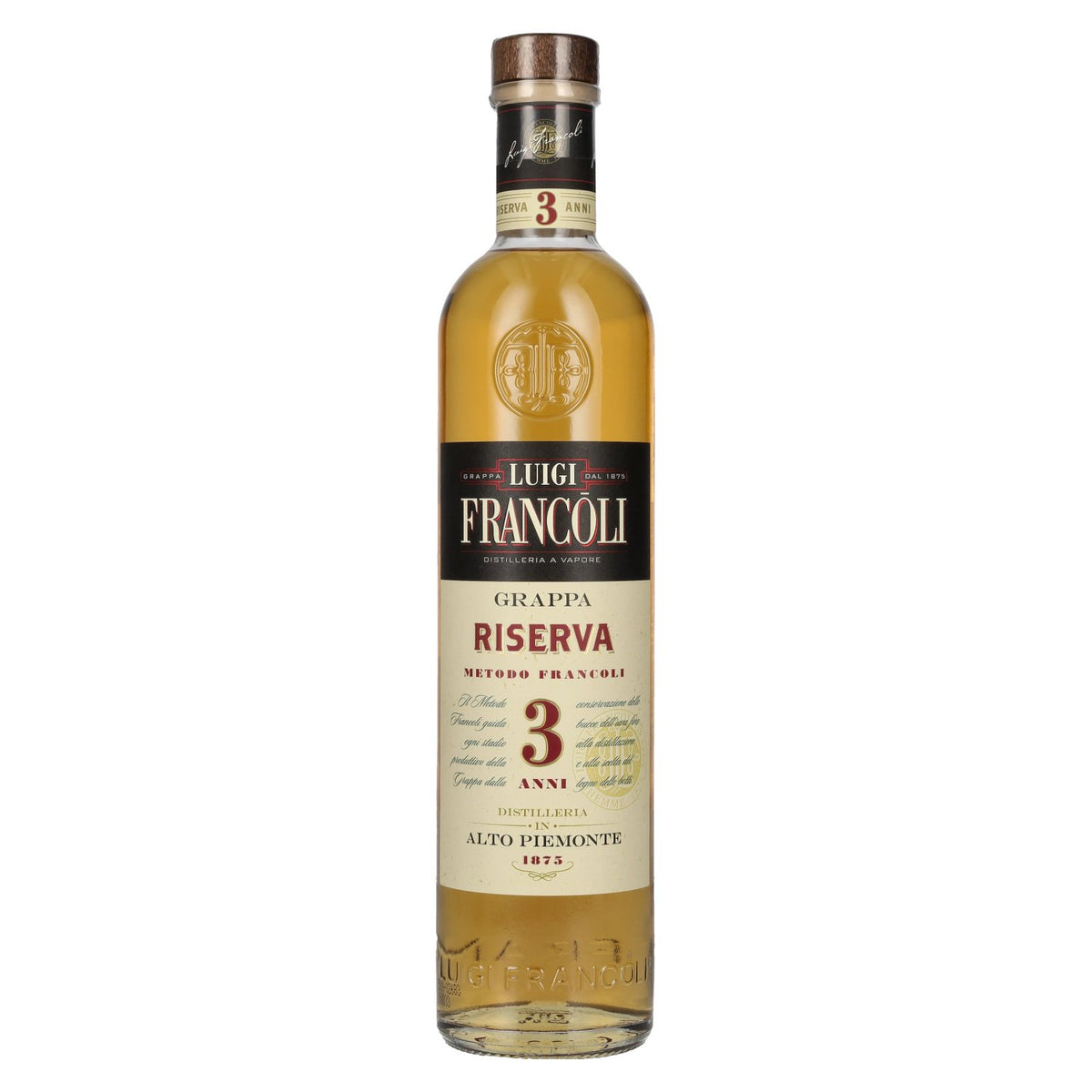 Luigi Francoli 3 Years RISERVA Grappa del Piemonte 41.5% Vol. 0.7l