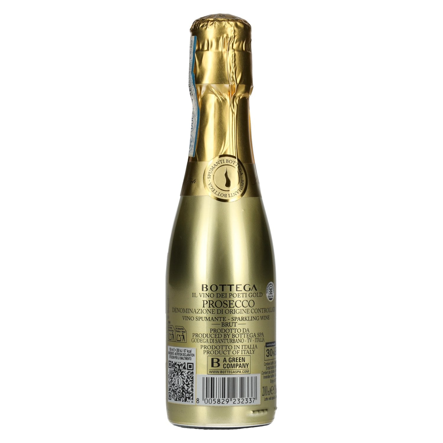 Bottega GOLD Prosecco DOC Brut 11% Vol. 0,2l