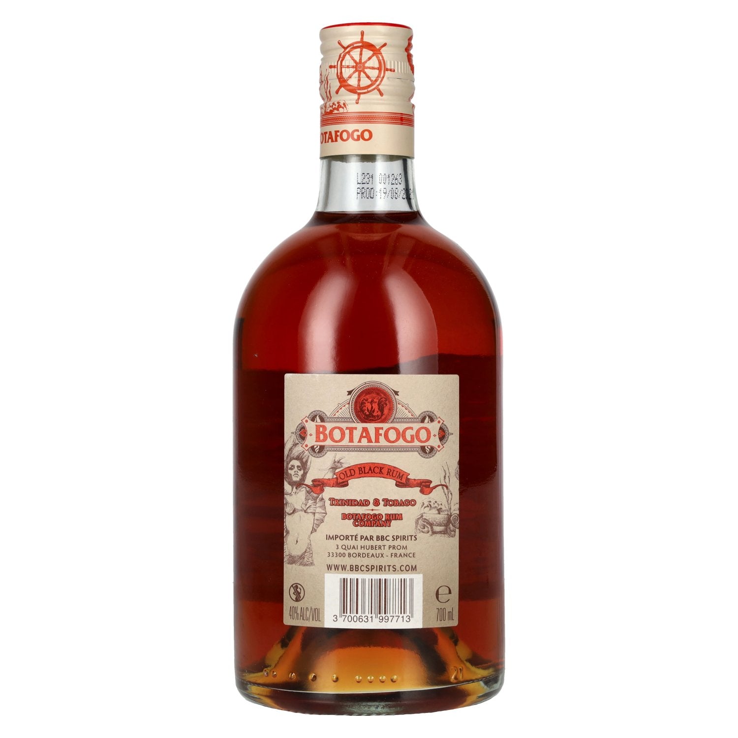 Botafogo OLD BLACK RUM Trinidad & Tobago 40% Vol. 0,7l