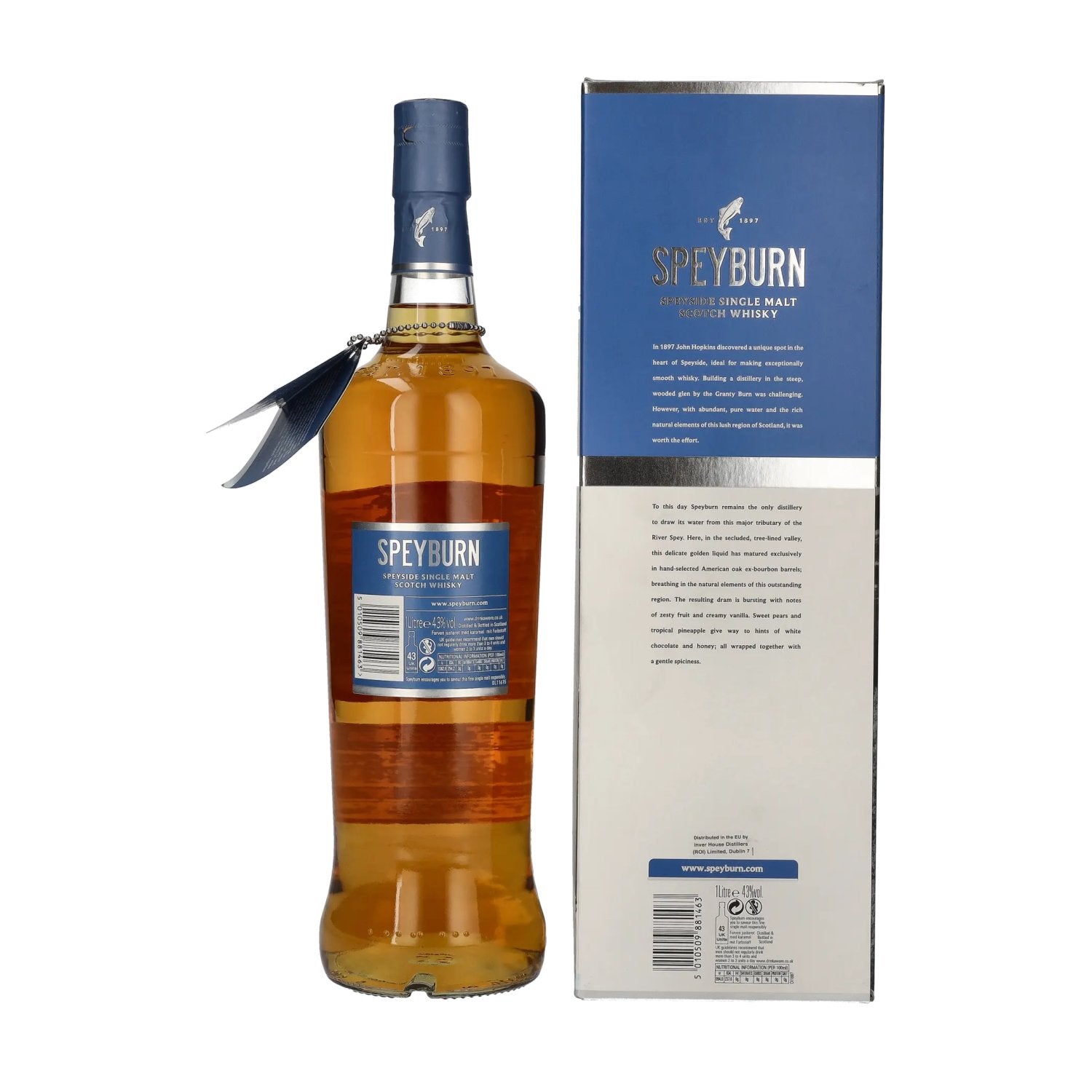 Speyburn 16 Years Old Speyside Single Malt TRAVEL EXCLUSIVE 43% Vol. 1l in Geschenkbox