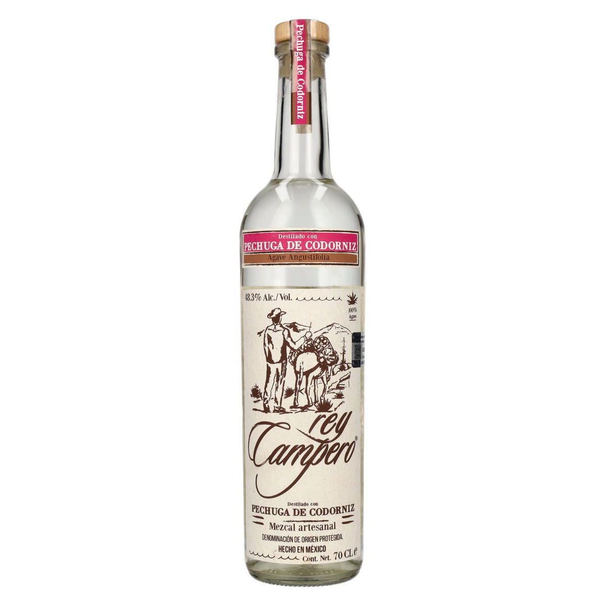 Rey Campero Mezcal Artesanal PECHUGA DE CODORNIZ DOP 48,3% Vol. 0,7l