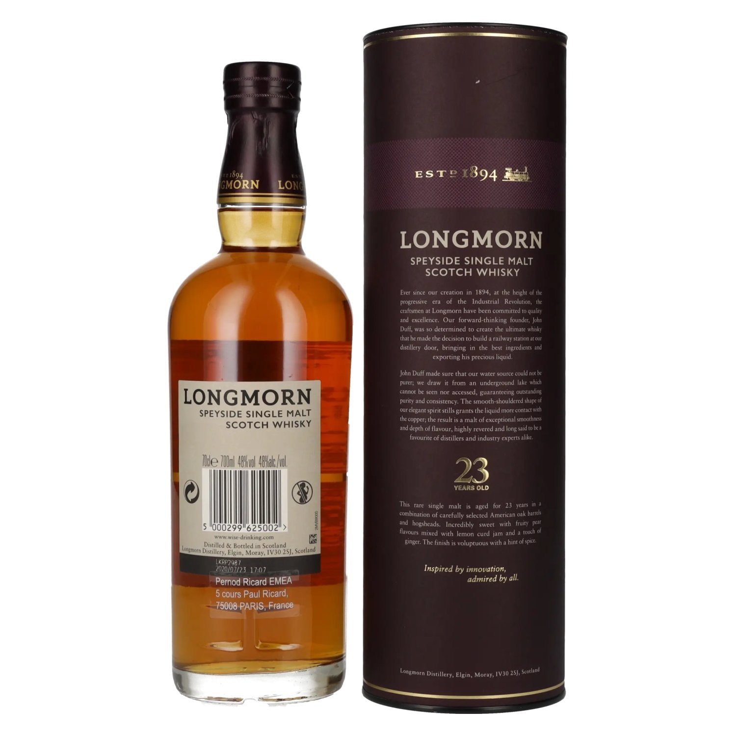Longmorn 23 Years Old Double Cask Matured 48% Vol. 0.7l in Gift Box