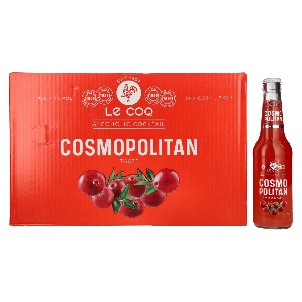 Le Coq COSMOPOLITAN 4.7% ABV 24 x 0.33 l