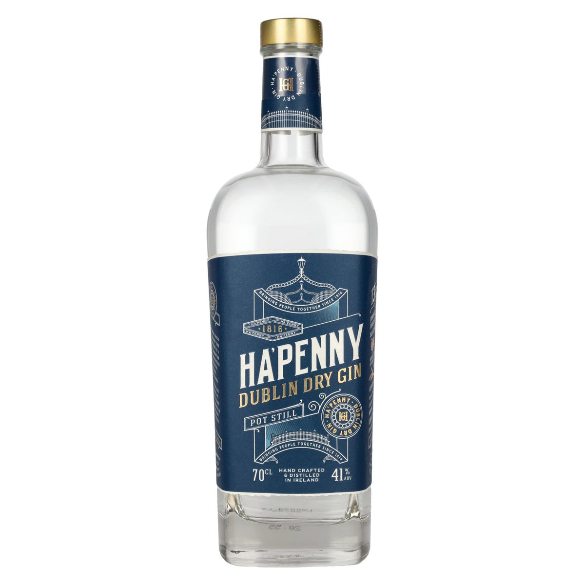 HA'PENNY Dublin Dry Gin 41% Vol. 0,7l
