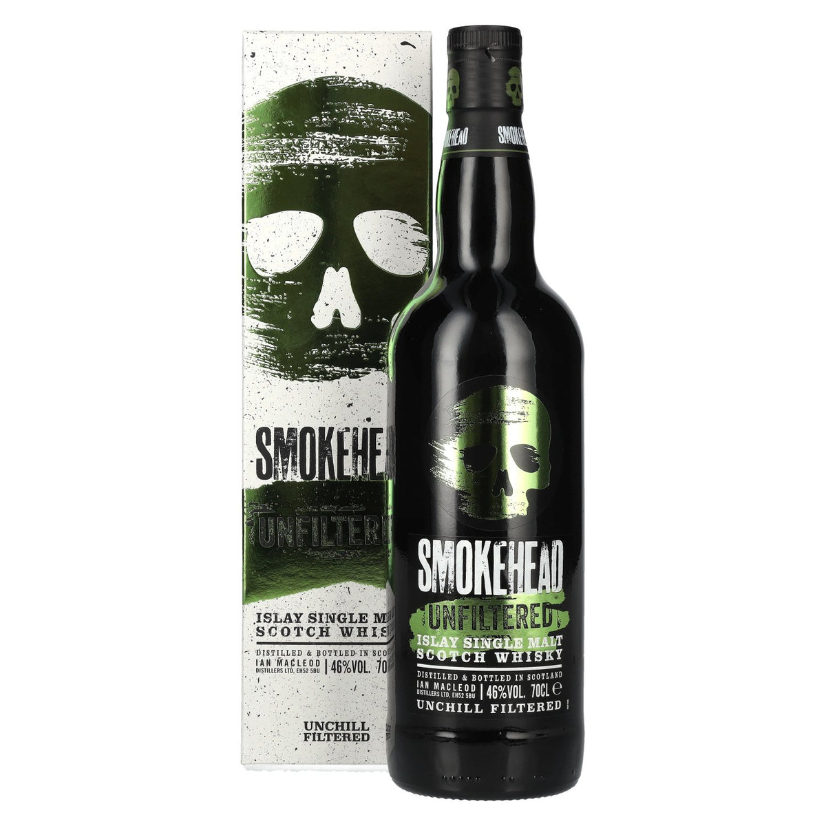 Smokehead UNFILTERED Islay Single Malt Scotch Whisky 46% Vol. 0.7L in Gift Box