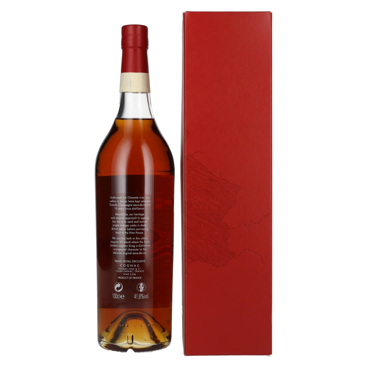 Hine Journey 10 Years Old XO Cognac Grande Champagne 41.8% Vol. 1L in gift box
