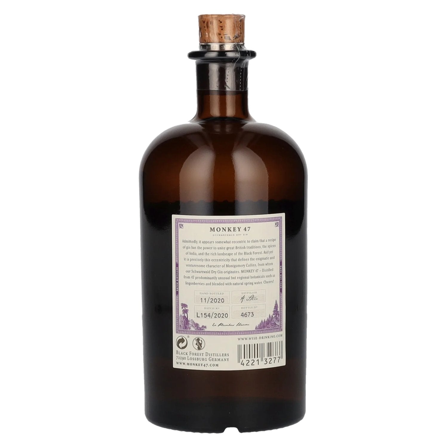 Monkey 47 Schwarzwald Dry Gin 47% Vol. 0.5l