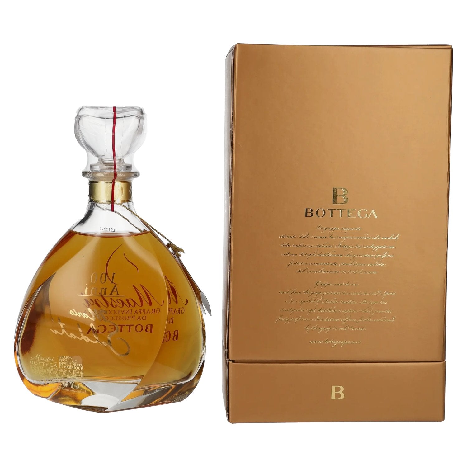 Bottega Grappa Invecchiata da Prosecco Maestri 38% Vol. 0,7l in Geschenkbox