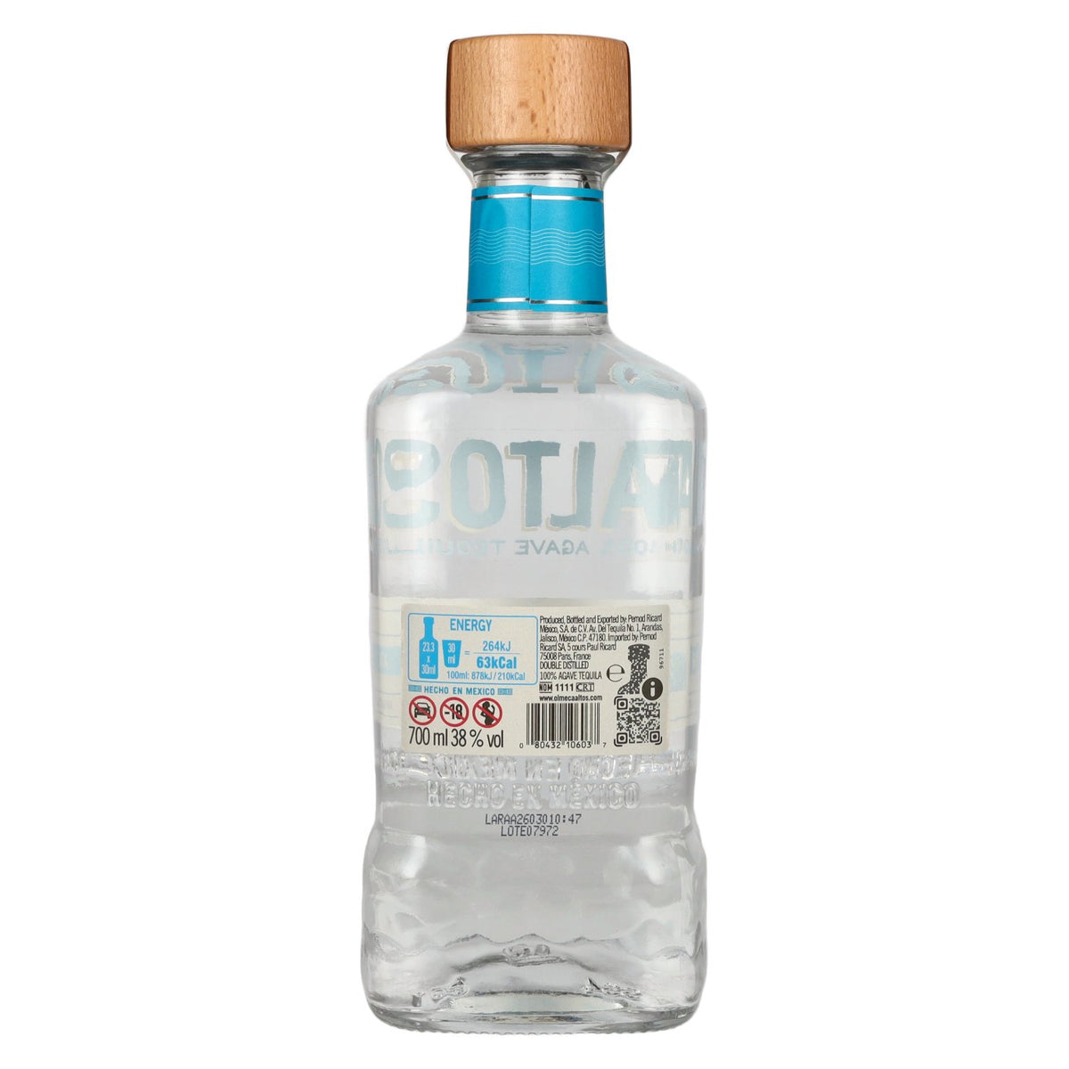 Olmeca Altos Tequila Plata 100% Agave 38% Vol. 0.7l