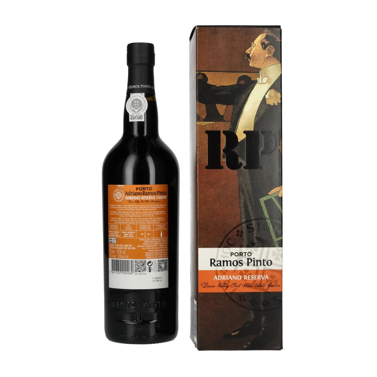Ramos Pinto Adriano Porto Reserve 19.5% Vol. 0.75L in a gift box