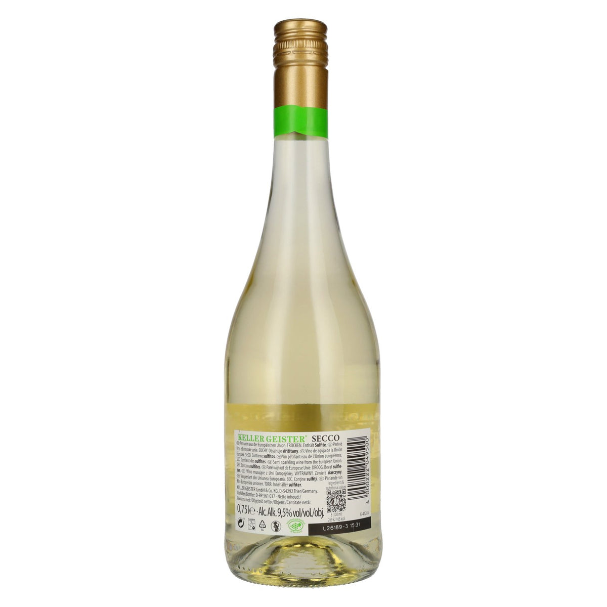 Keller Geister Secco 9.5% ABV 0.75l