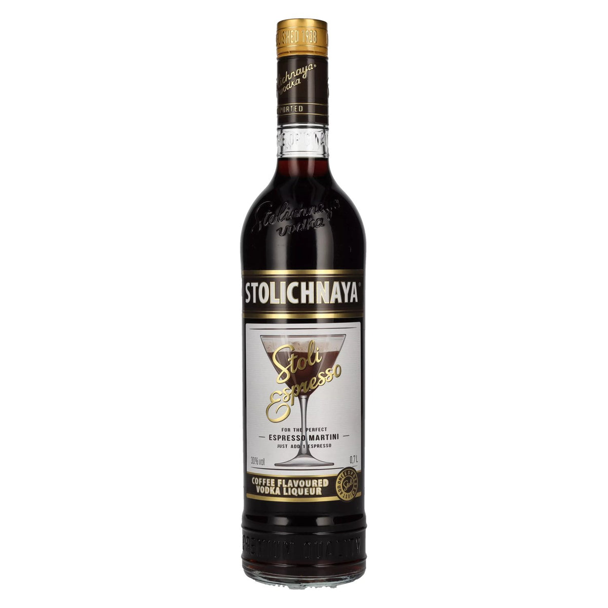 Stolichnaya Espresso Coffee-Flavoured Premium Vodka FKP 30% vol. 0.7 l