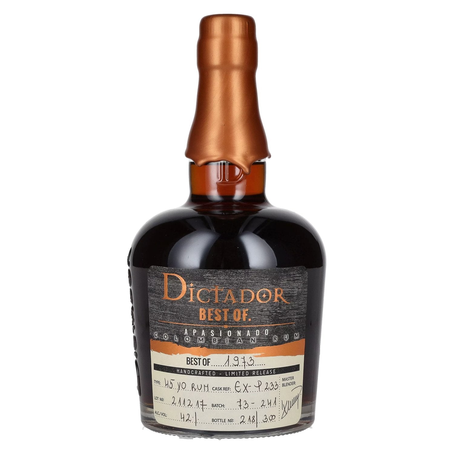 Dictador BEST OF 1973 APASIONADO Colombian Rum Limited Release 42% Vol. 0.7l