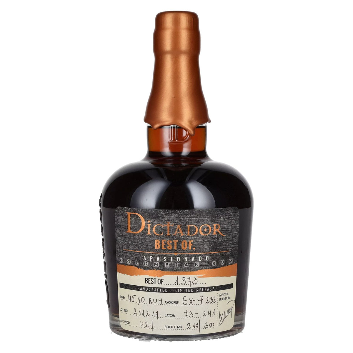 Dictador BEST OF 1973 APASIONADO Colombian Rum Limited Release 42% Vol. 0.7l