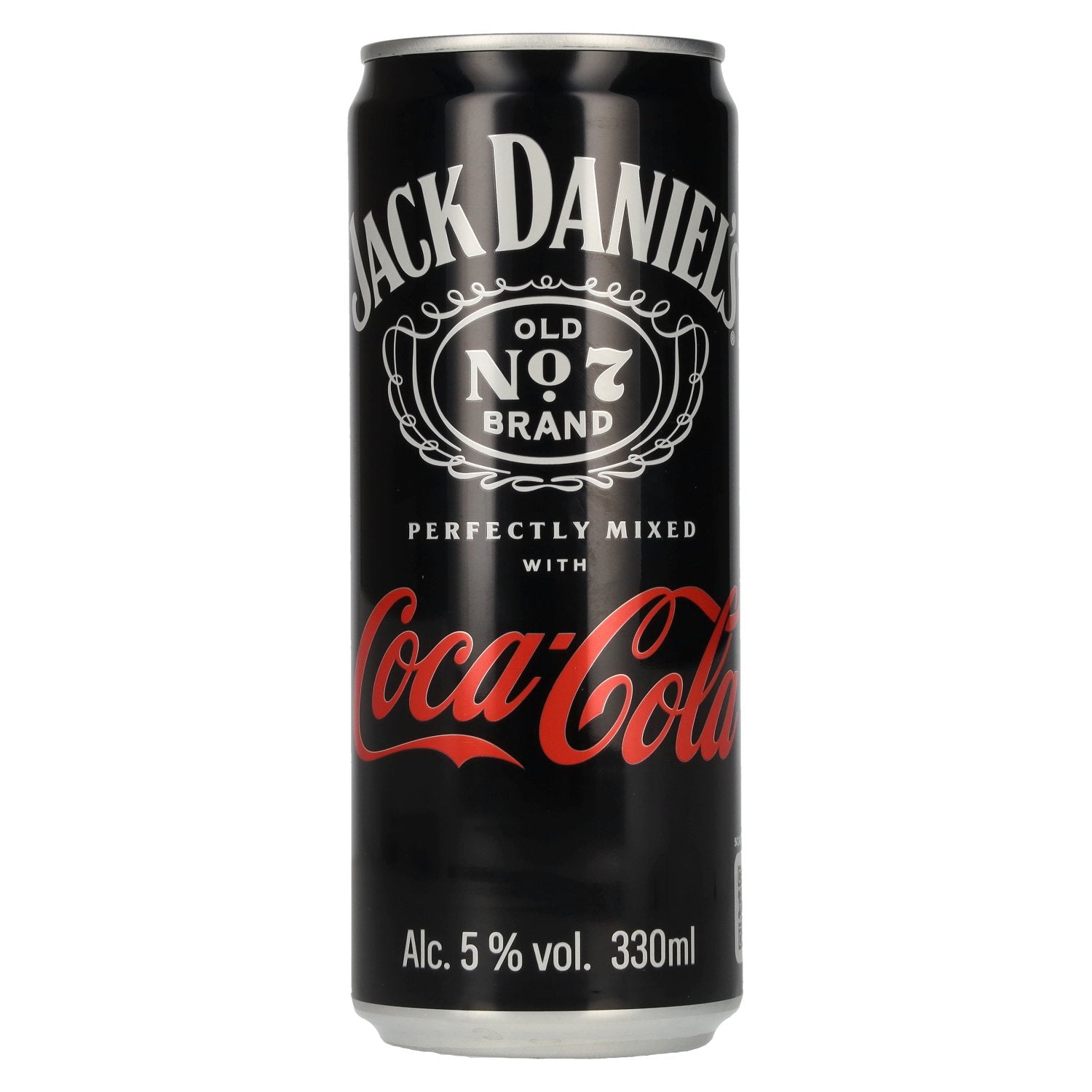 Jack Daniel's No. 7 Whisky &amp; Coca Cola 5% ABV, 12 x 0.33 l tins (deposit)