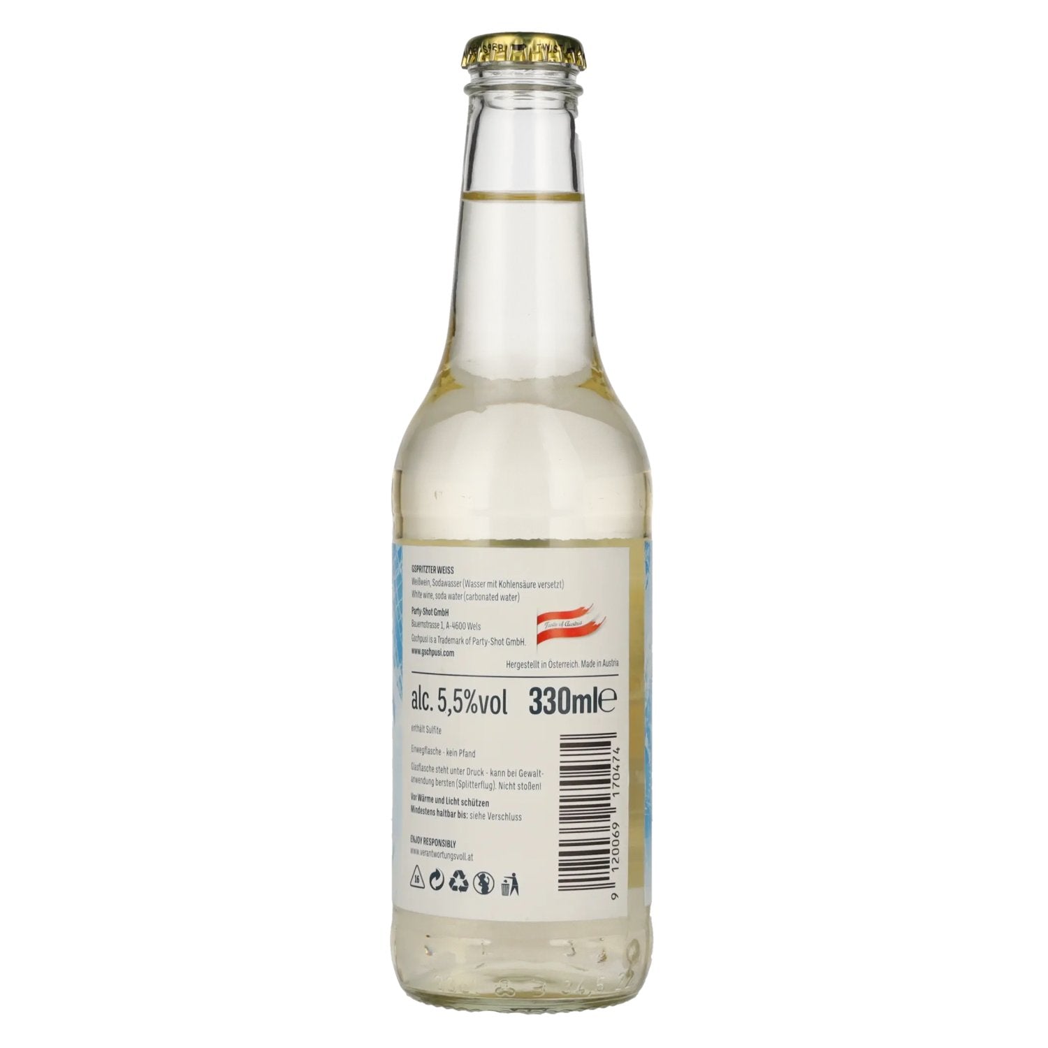 Gschpusi gspritzter weiss 5,5% Vol. 0,33l