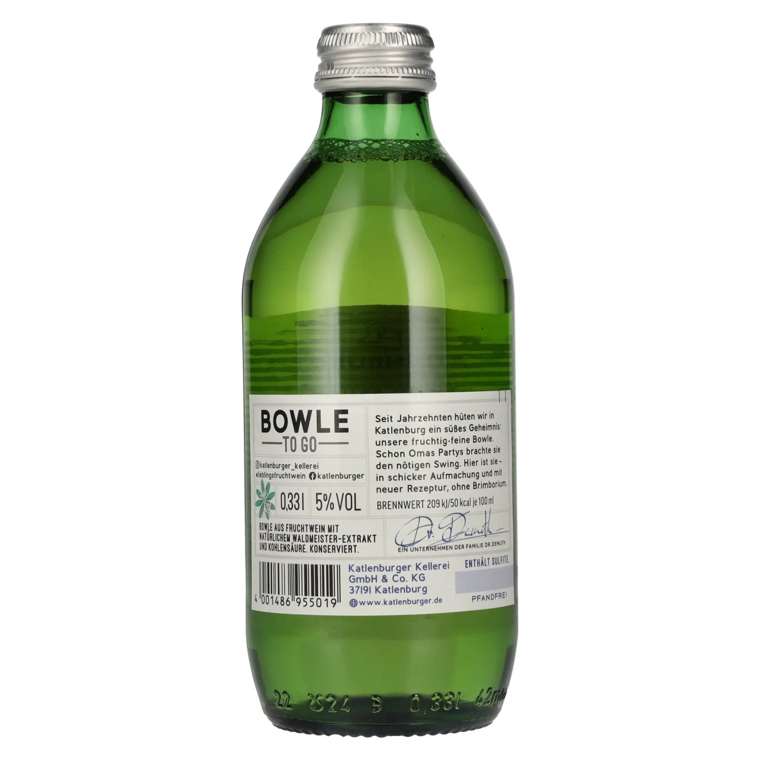 Katlenburger Bowle-To-Go Waldmeister 5% Vol. 0,33l