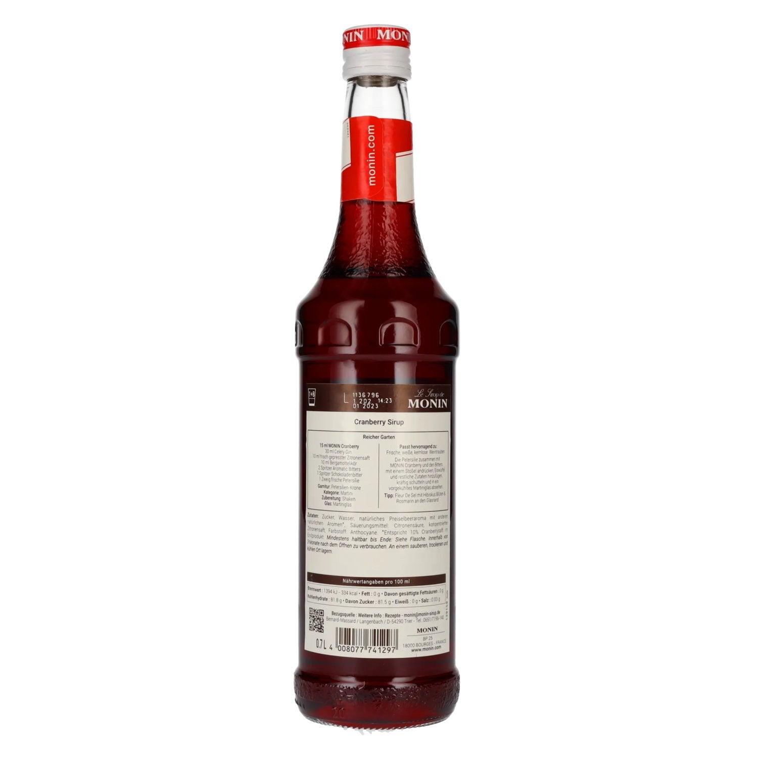 Monin CRANBERRY Syrup 0.7l
