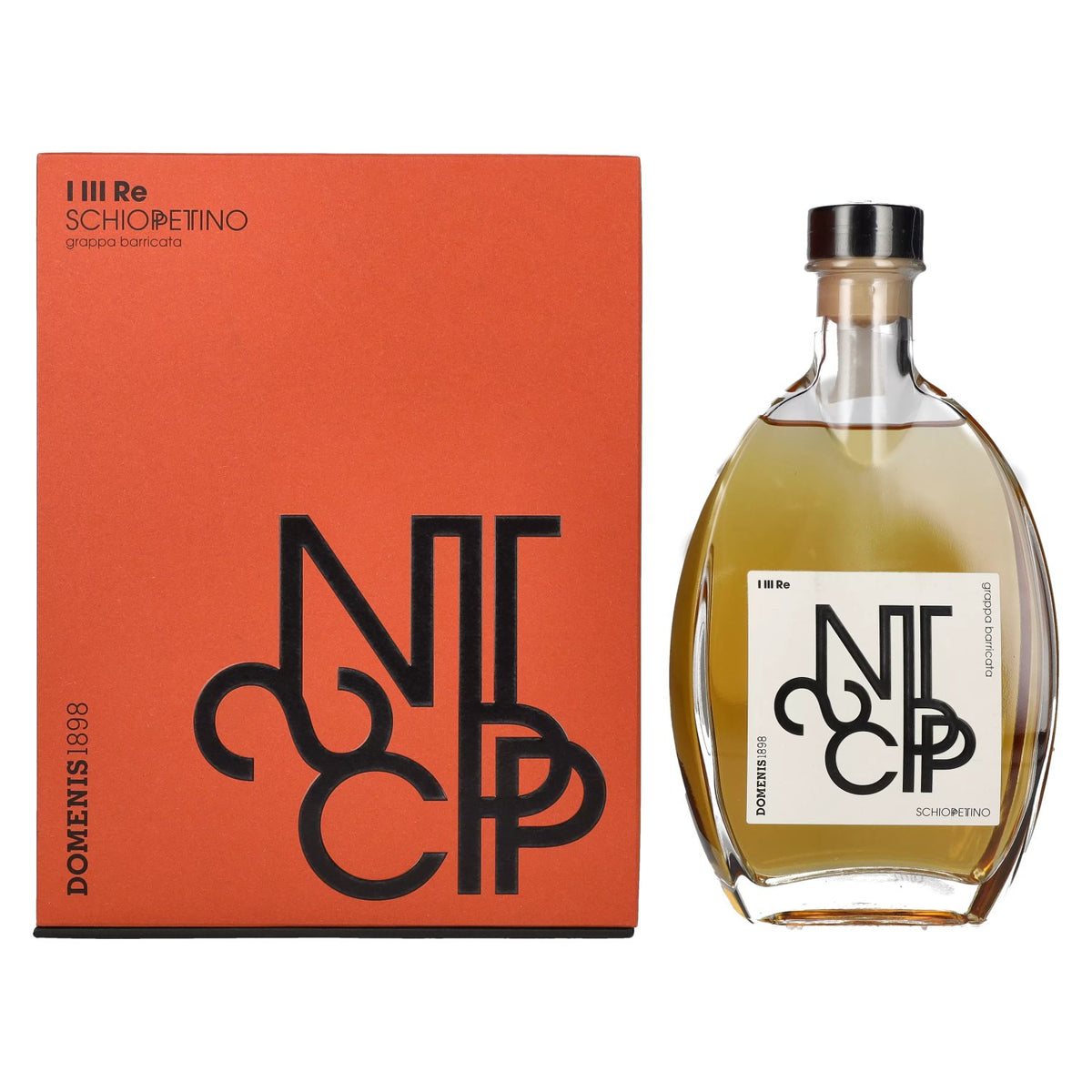 Domenis 1898 I III RE SCHIOPPETTINO barricaded aged grappa 40% Vol. 0.7L in gift box