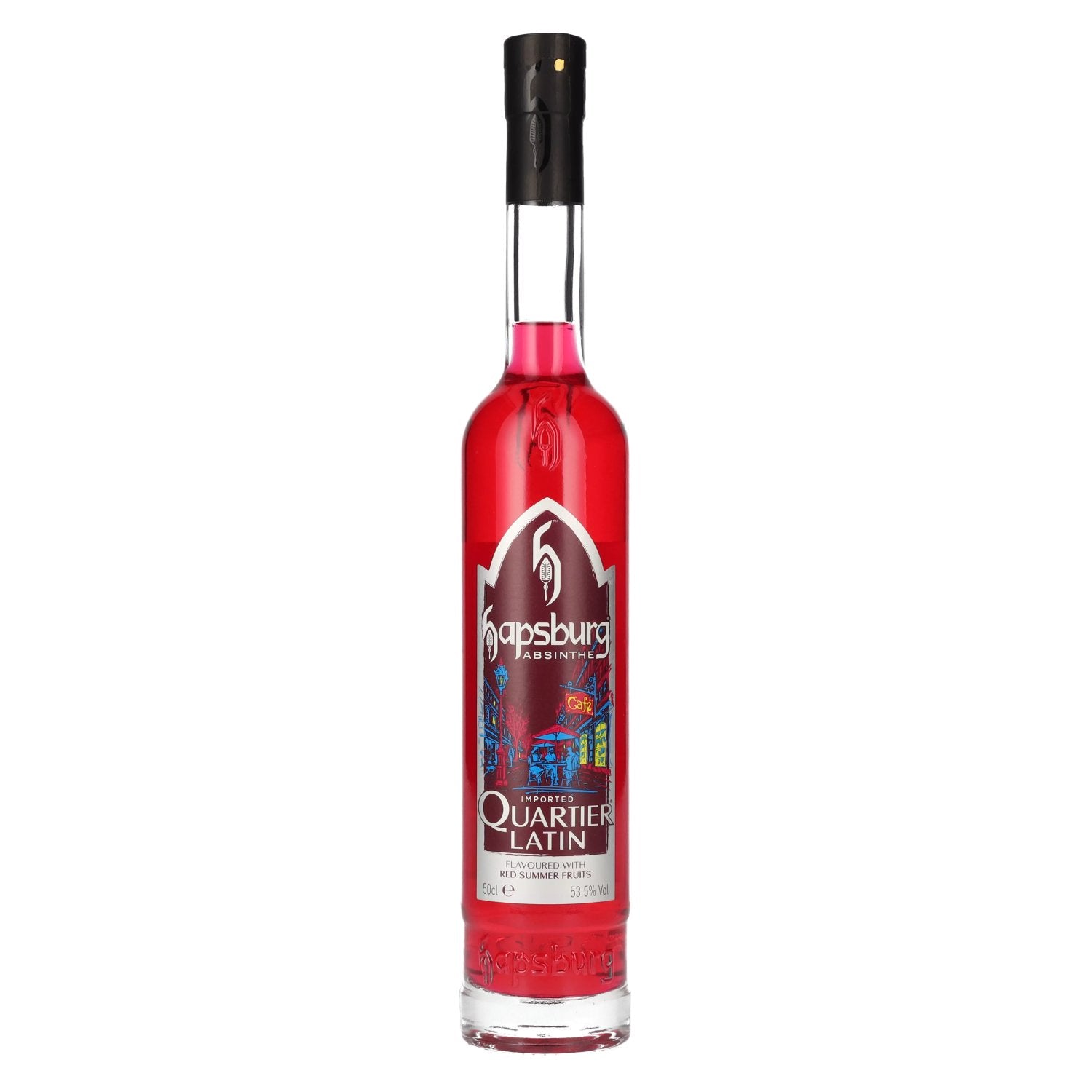Hapsburg Absinthe QUARTIER LATIN Flavored with Red Summer Fruits 53.5% Vol. 0.5l
