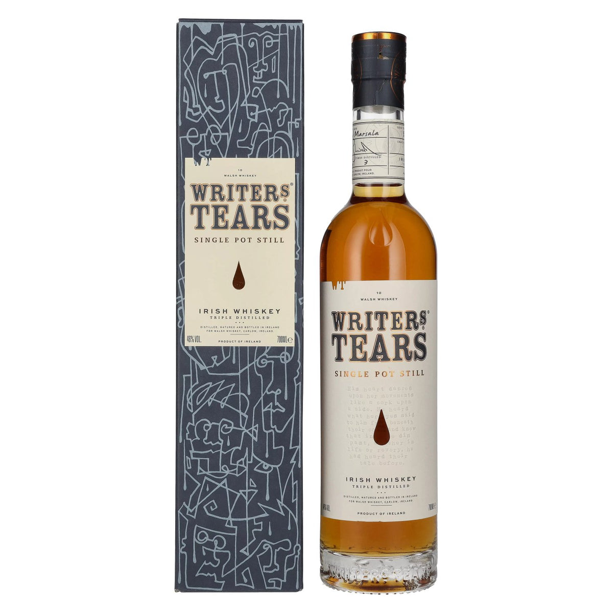 Writer's Tears Single Pot Still Irish Whiskey 46% Vol. 0.7l in gift box