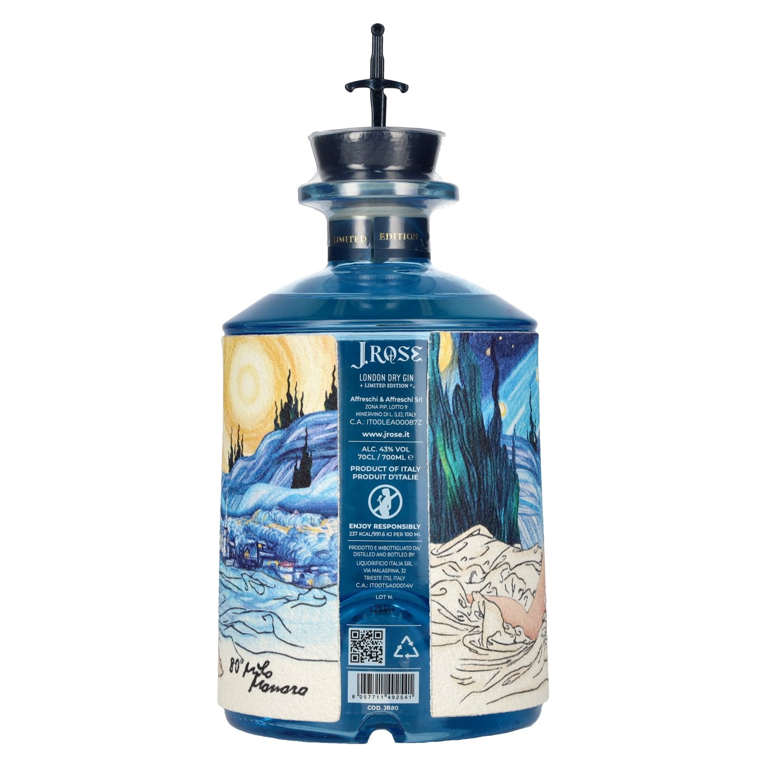 J. Rose London Dry Gin JR80 Limited Edition 43% Vol. 0,7l