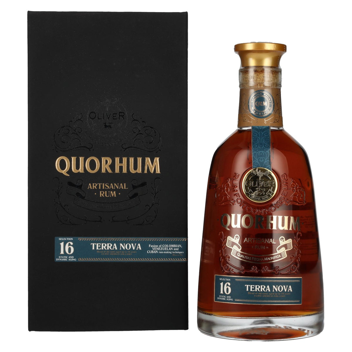 Ron Quorhum 16 Solera TERRA NOVA 40% vol. 0.7 l in a gift box