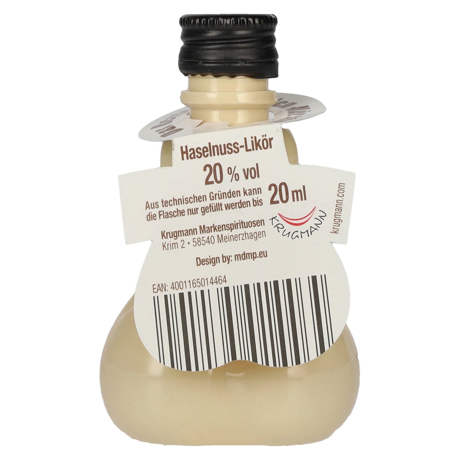 Krugmann abSACKer Haselnuss-Likör 20% Vol. 0,02l PET