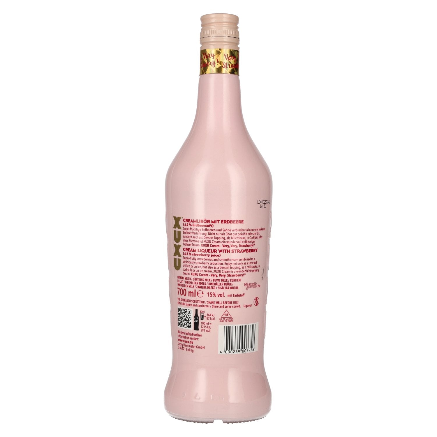 XUXU Cream Liqueur with Strawberry 15% Vol. 0,7l