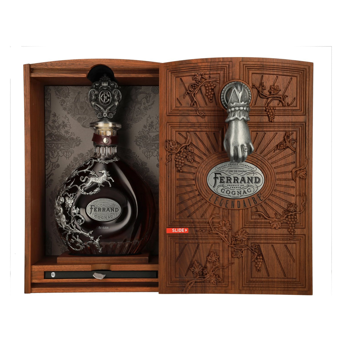 Cognac Ferrand Légendaire Grande Champagne Cognac 42.1% Vol. 0.7l in wooden box
