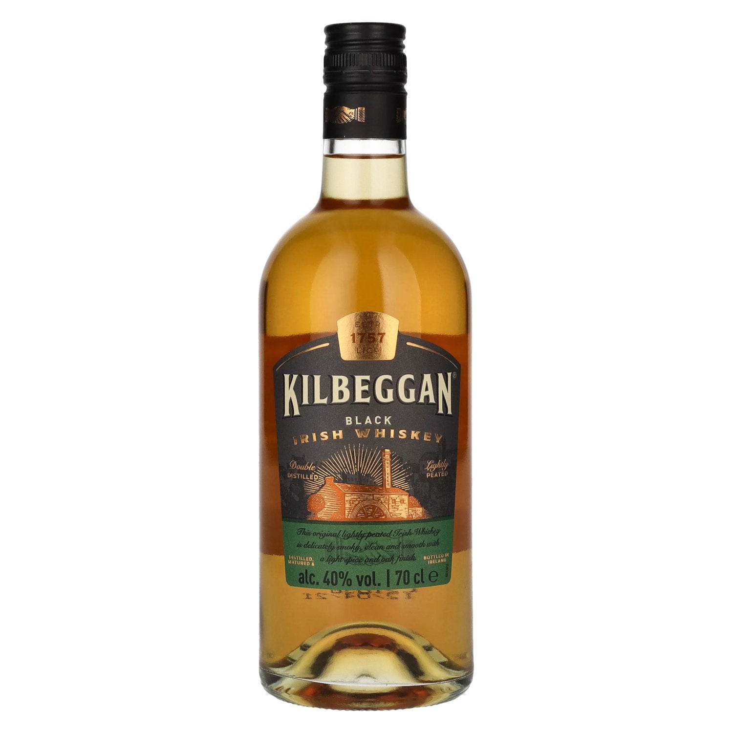 Kilbeggan Black Irish Whiskey 40% Vol. 0.7l