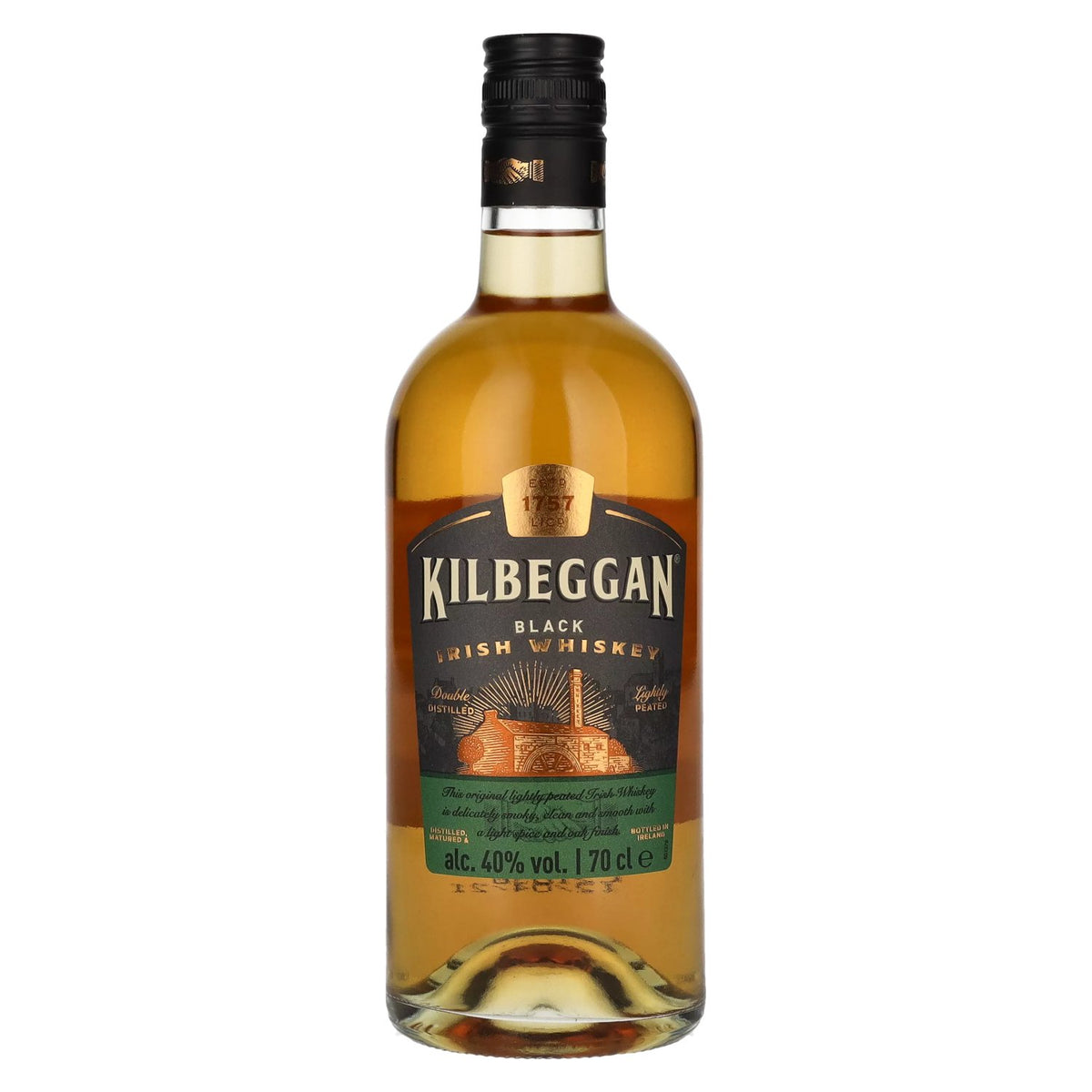 Kilbeggan Black Irish Whiskey 40% Vol. 0.7l