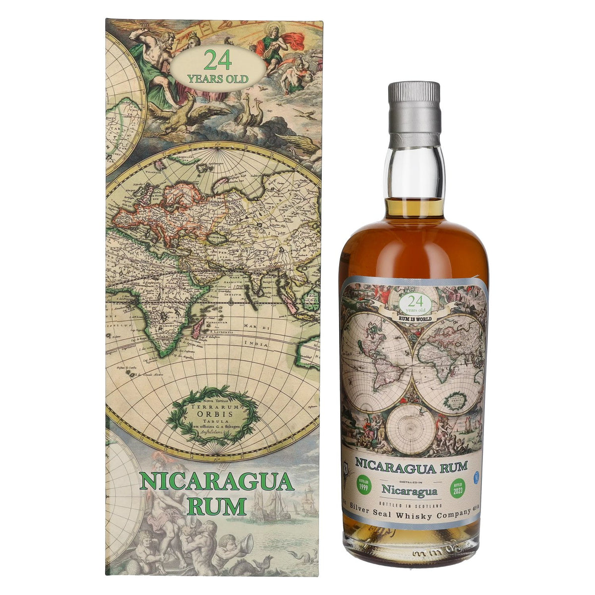 Silver Seal NICARAGUA Rum 24 Years Old 1999 49.8% Vol. 0.7l in gift box