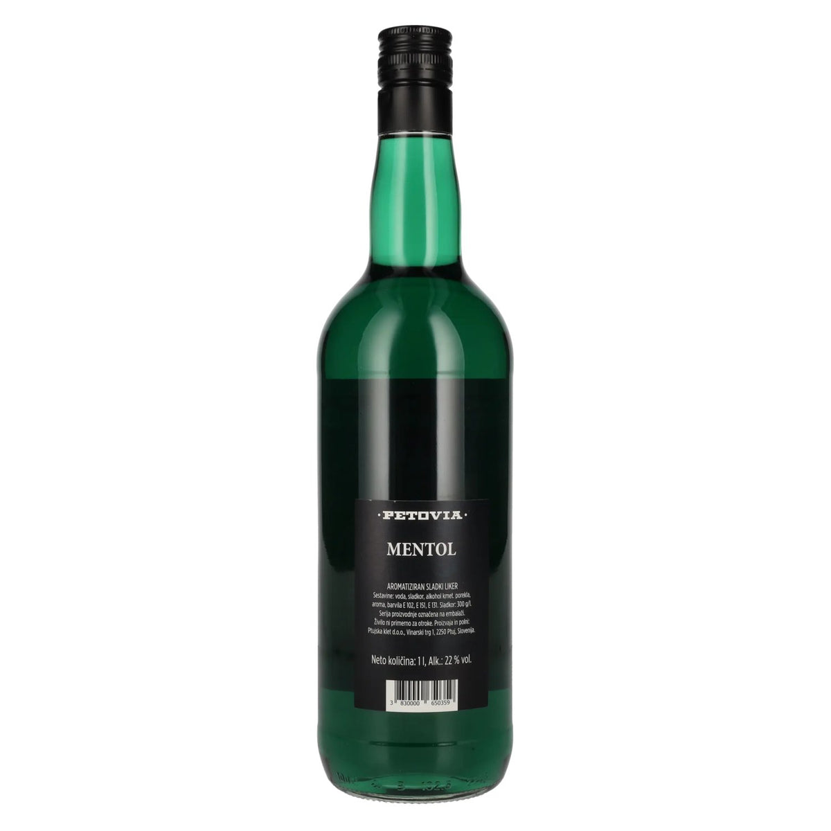 Petovia MENTOL Flavoured Sweet Liqueur 22% vol. 1 litre