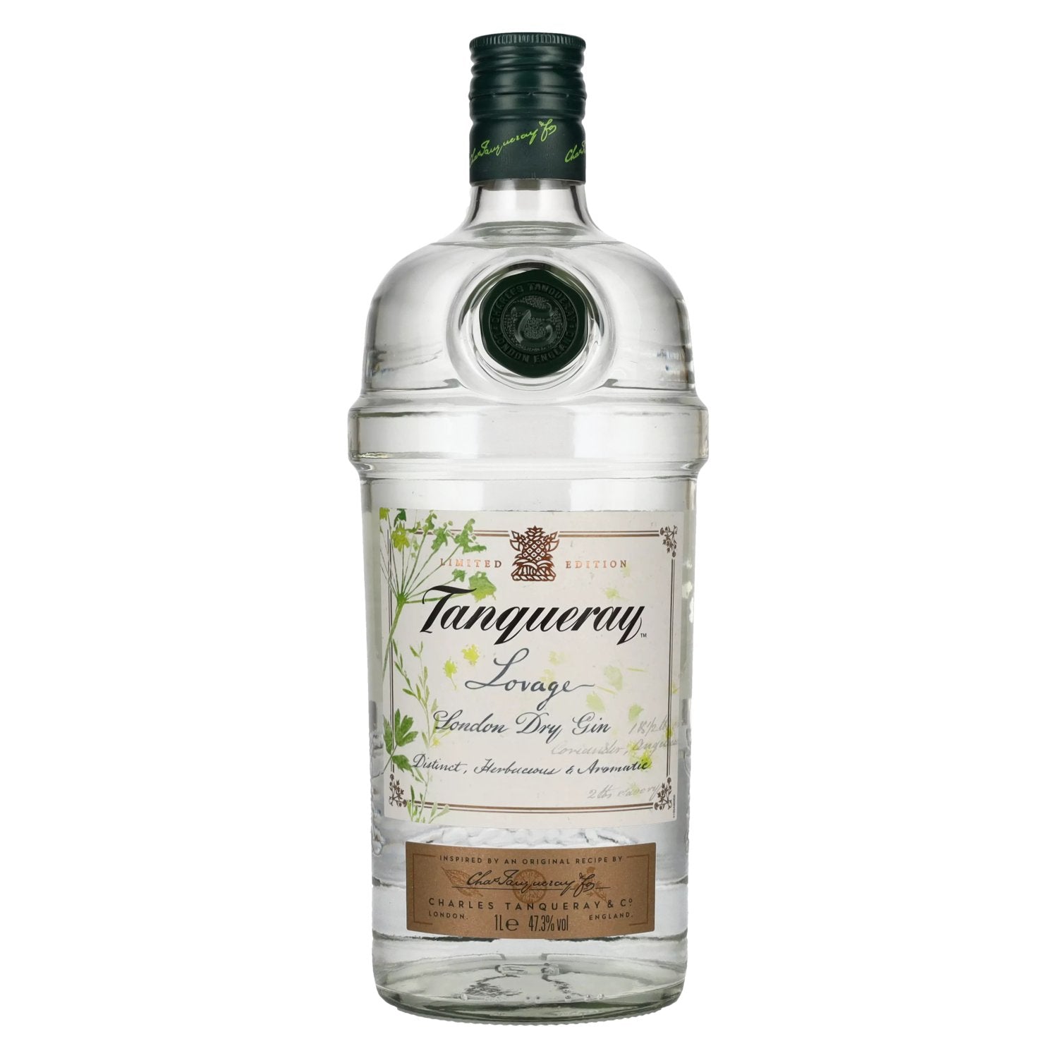 Tanqueray LOVAGE London Dry Gin Limited Edition 47.3% ABV 1L