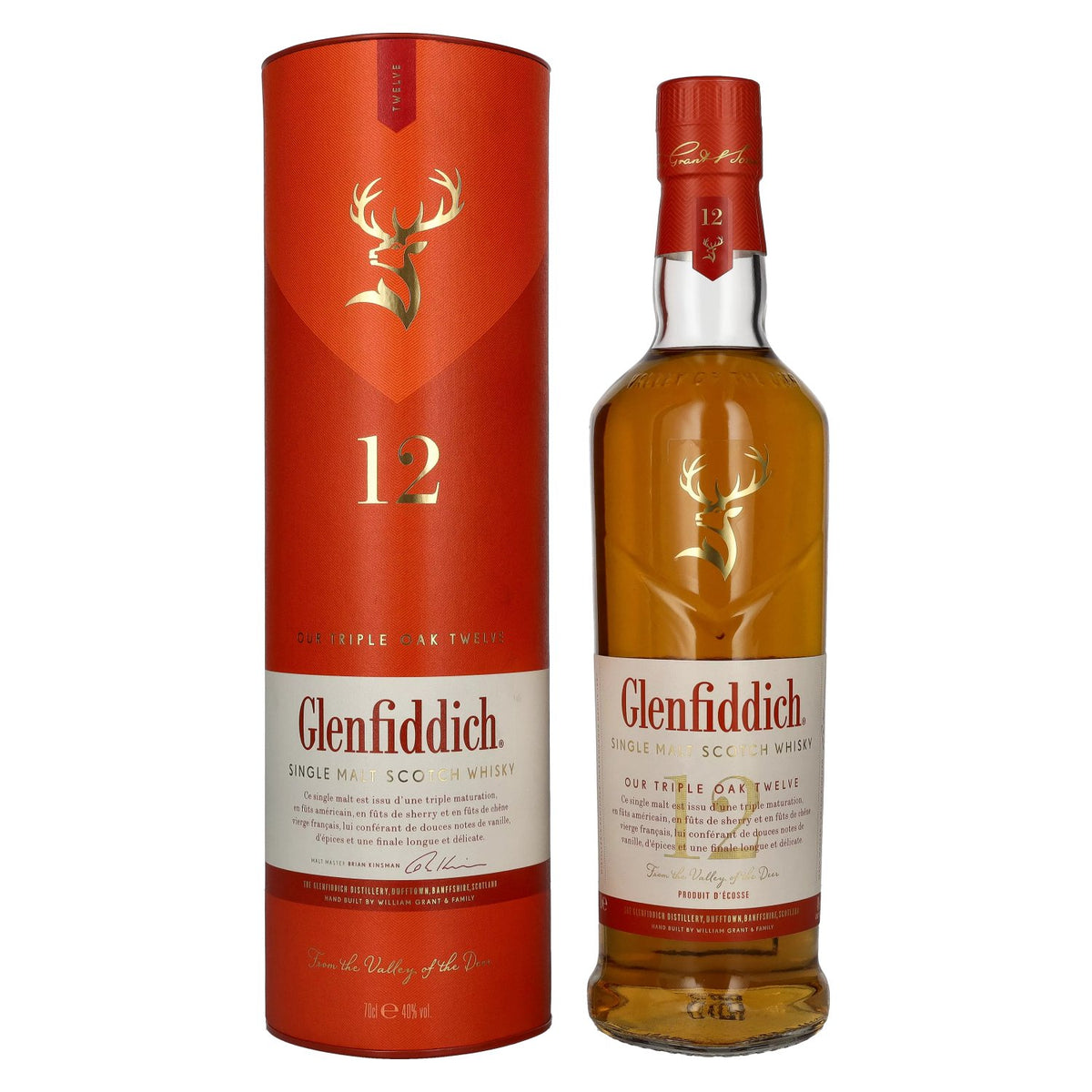 Glenfiddich 12 Years Old Triple Oak Single Malt 40% Vol. 0.7l in Gift Box
