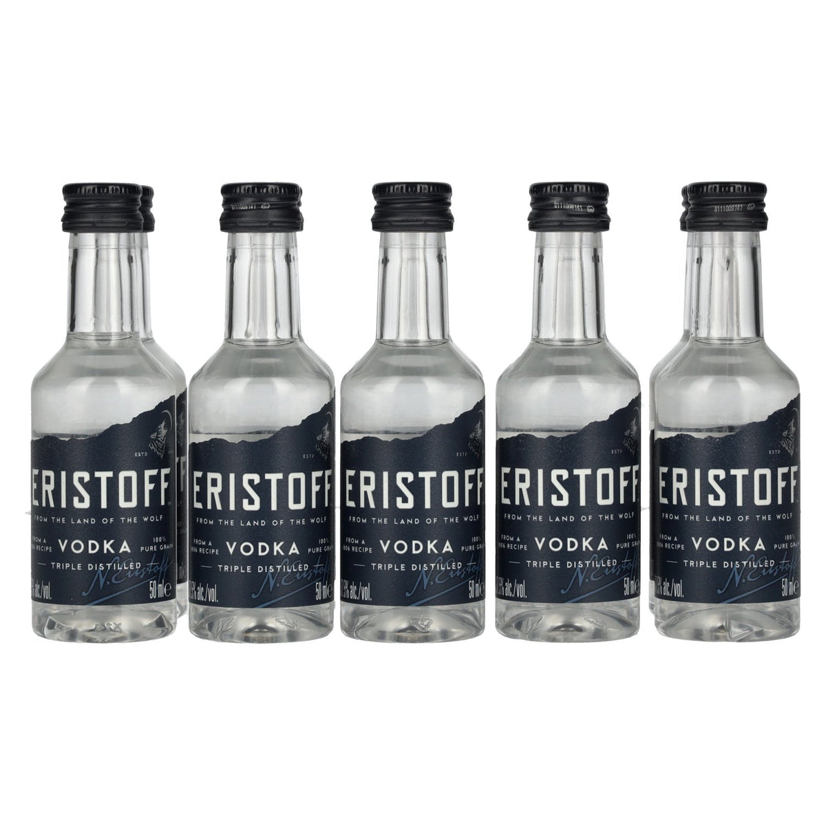 Eristoff Premium Vodka 37.5% ABV 10 x 0.05 l PET