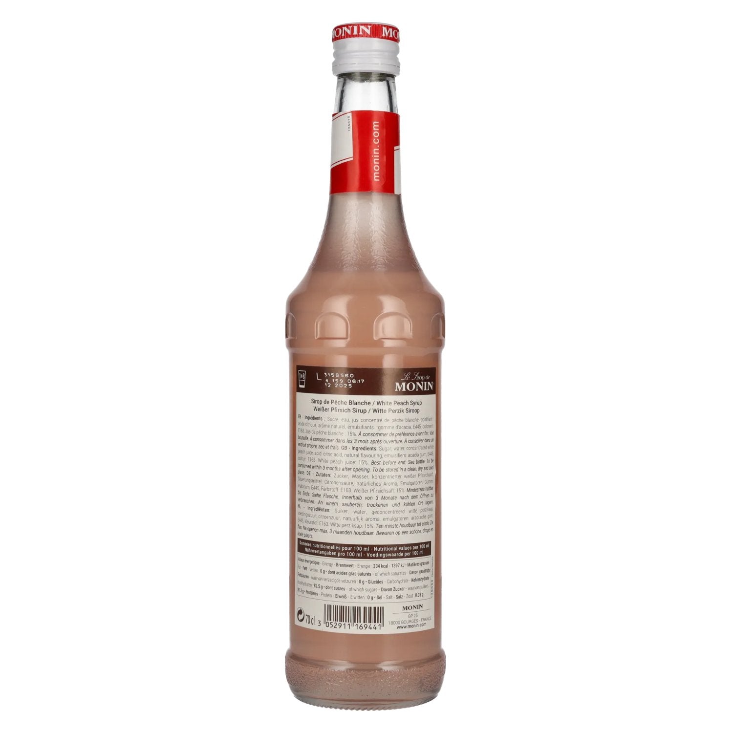 Le Sirop de Monin WEIßER PFIRSICH 0,7l