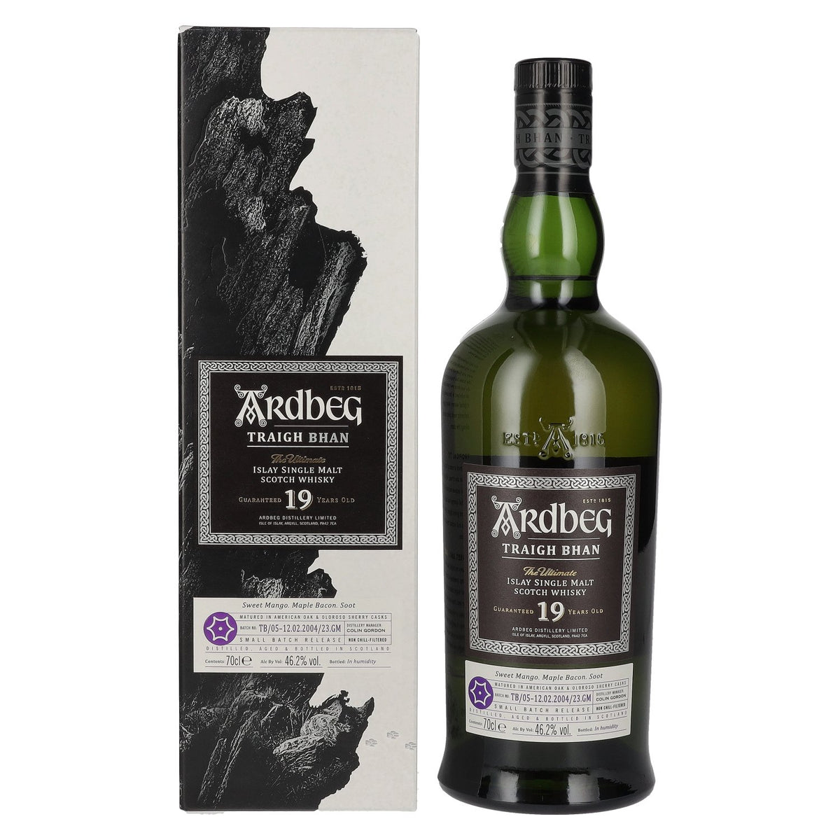 Ardbeg TRAIGH BHAN 19 Years Old Batch No. 5 46.2% Vol. 0.7l in gift box