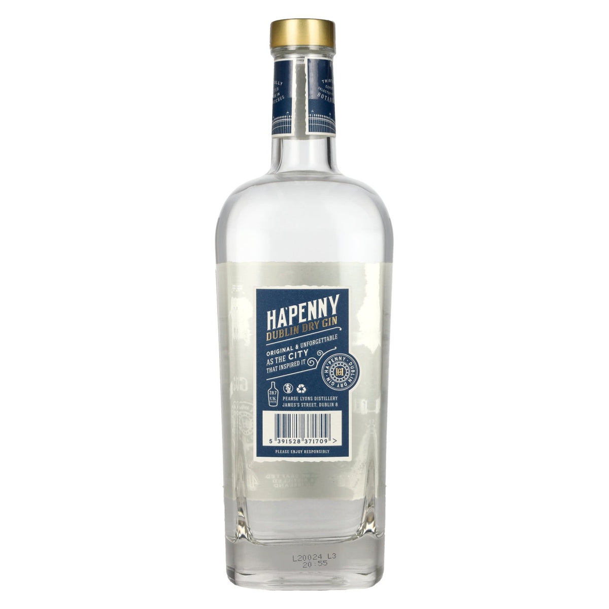 HA'PENNY Dublin Dry Gin 41% Vol. 0,7l