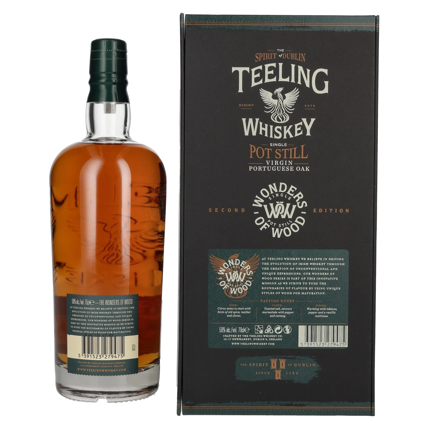 Teeling Whiskey Single Pot Still WONDERS OF WOOD Virgin Portuguese Oak Second Edition 50% Vol. 0,7l in Geschenkbox