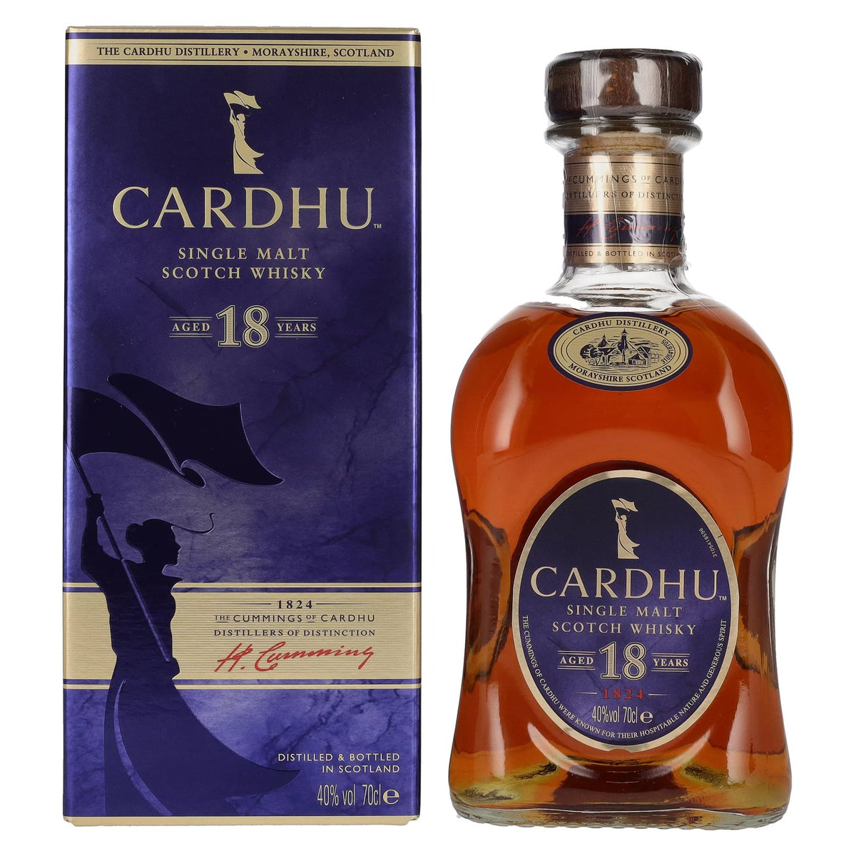 Cardhu 18 Years Old Single Malt Scotch Whisky 40% Vol. 0,7l in Geschenkbox
