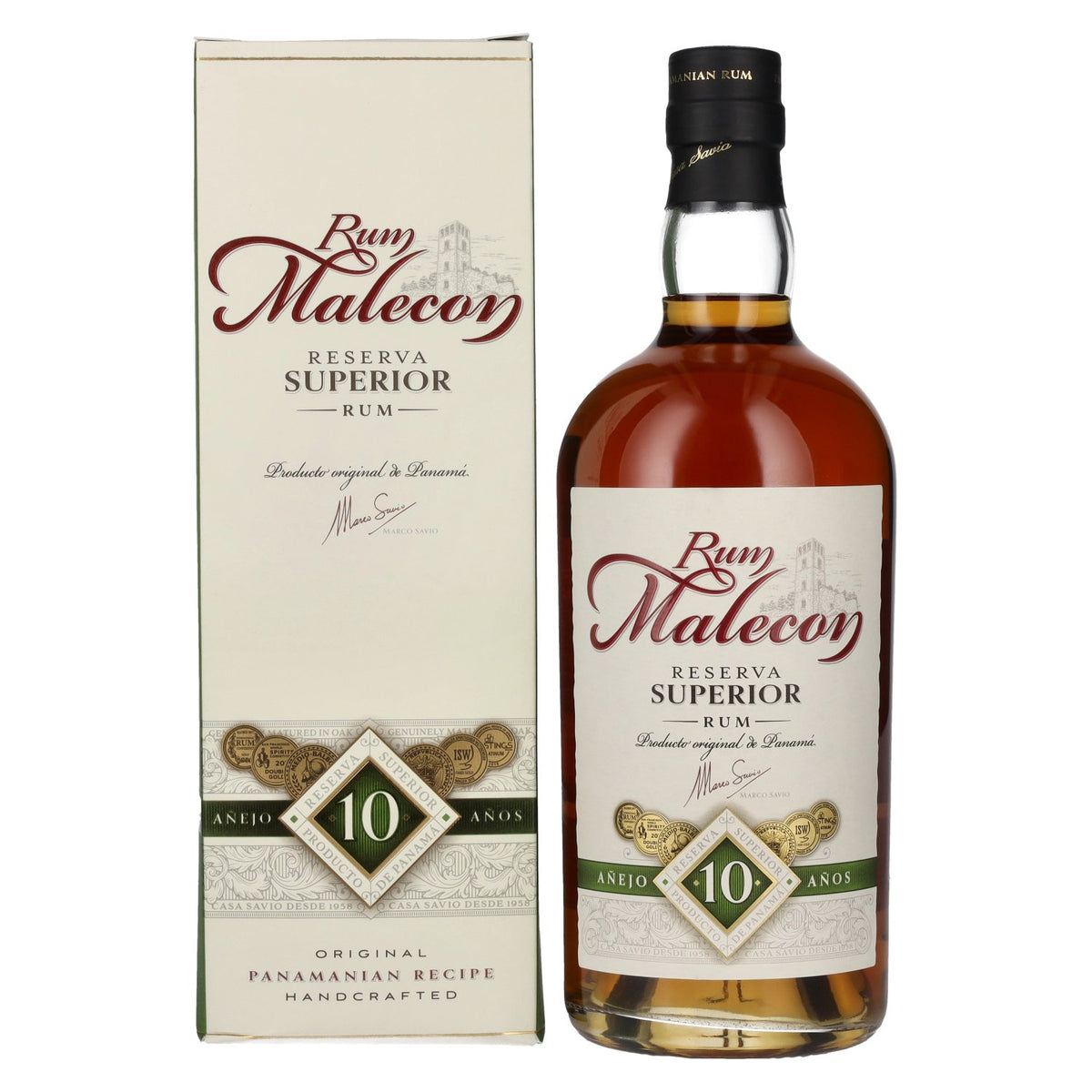 Rum Malecon Añejo 10 Years Reserva Superior 40% Vol. 0.7l in Gift Box