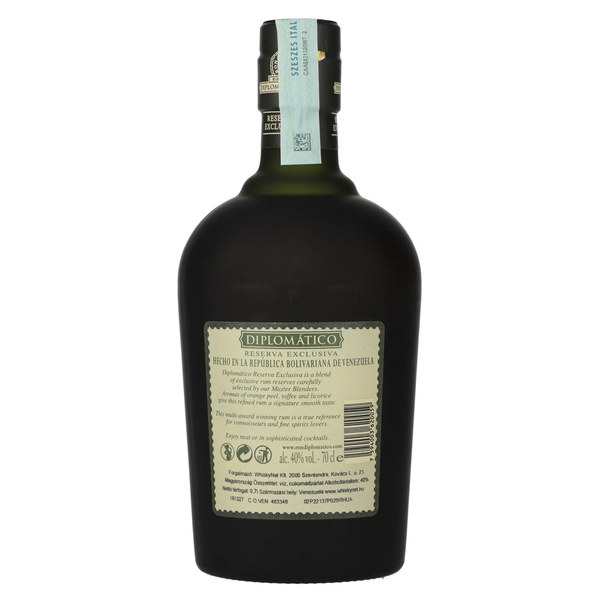 Diplomático RESERVA EXCLUSIVA Aged Rum 40% ABV 0.7l