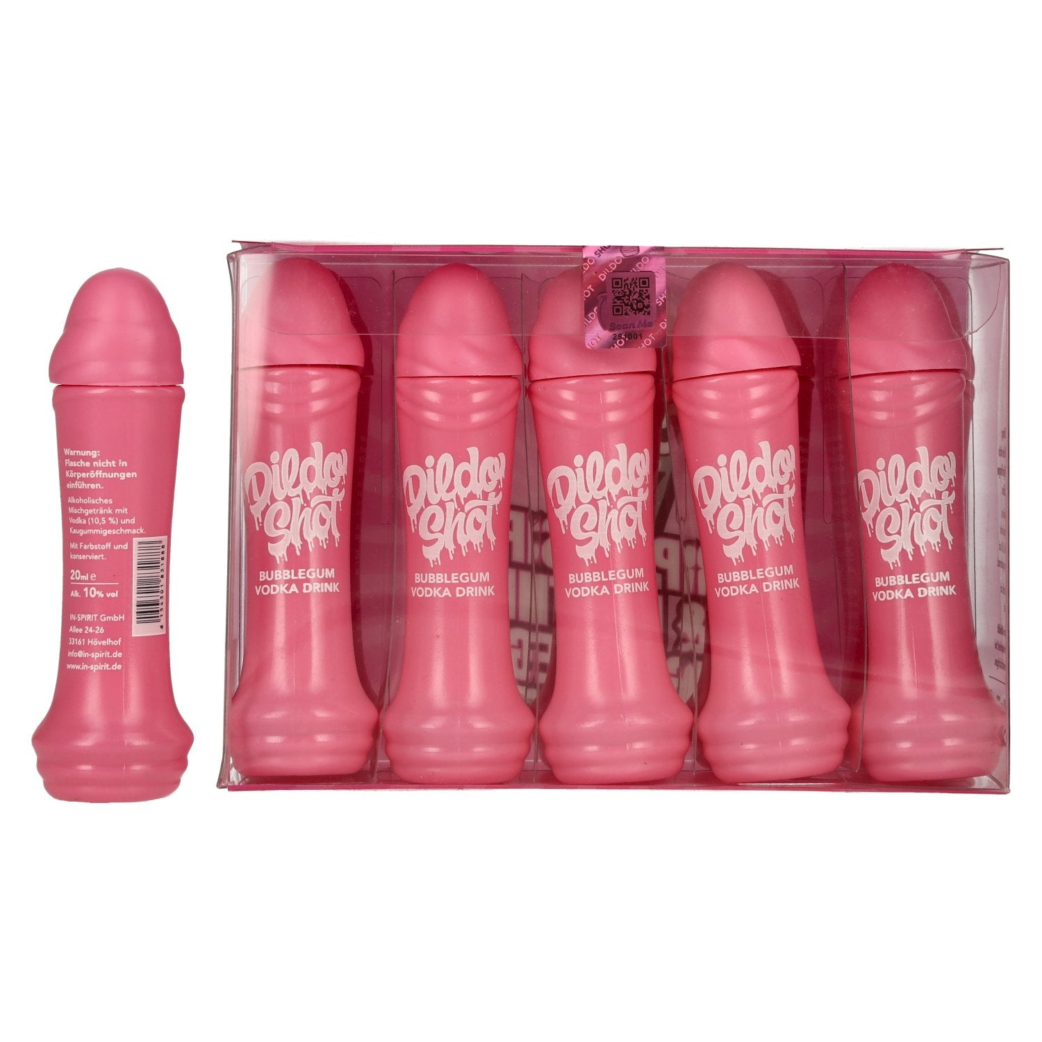 Dildo Shot Bubblegum Vodka Based 10% Vol. 10x0,02l PET